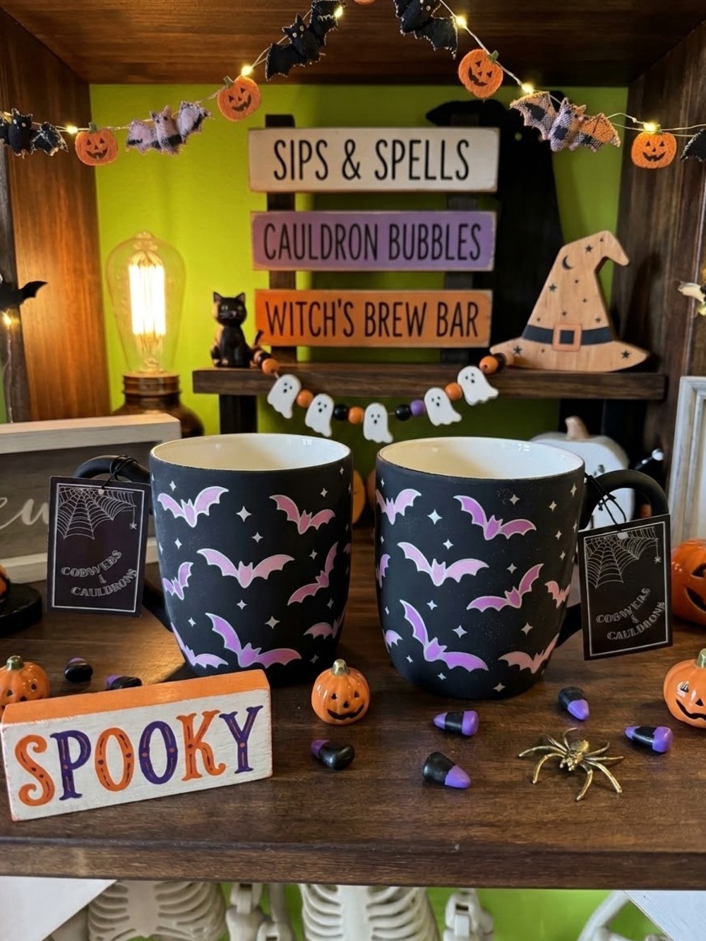 Set of 2 Bat 🦇 Coffee Mugs